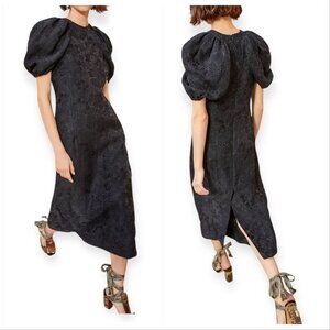 ULLA JOHNSON Amandine Dress, Noir,  Size 00